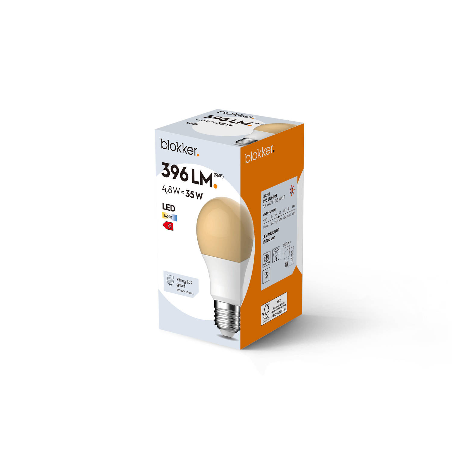 Vooraf koelkast Carry Blokker LED Bulb A60 35We27 Flame | Blokker