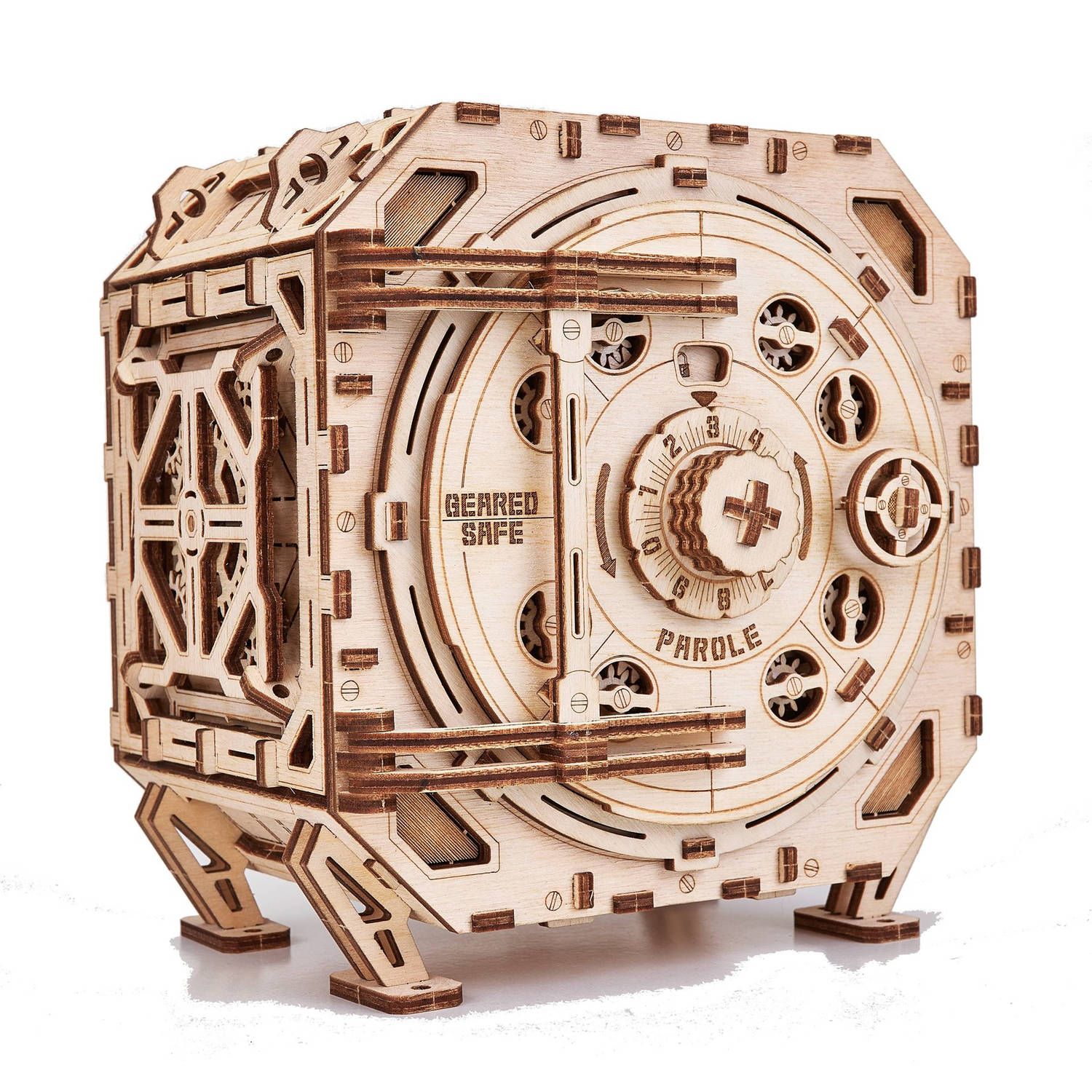 WoodTrick – Modelbouw 3D houten puzzel – ‘Geared safe’ (WDTK037) – 259 stuks - Geen lijm noch verf nodig!