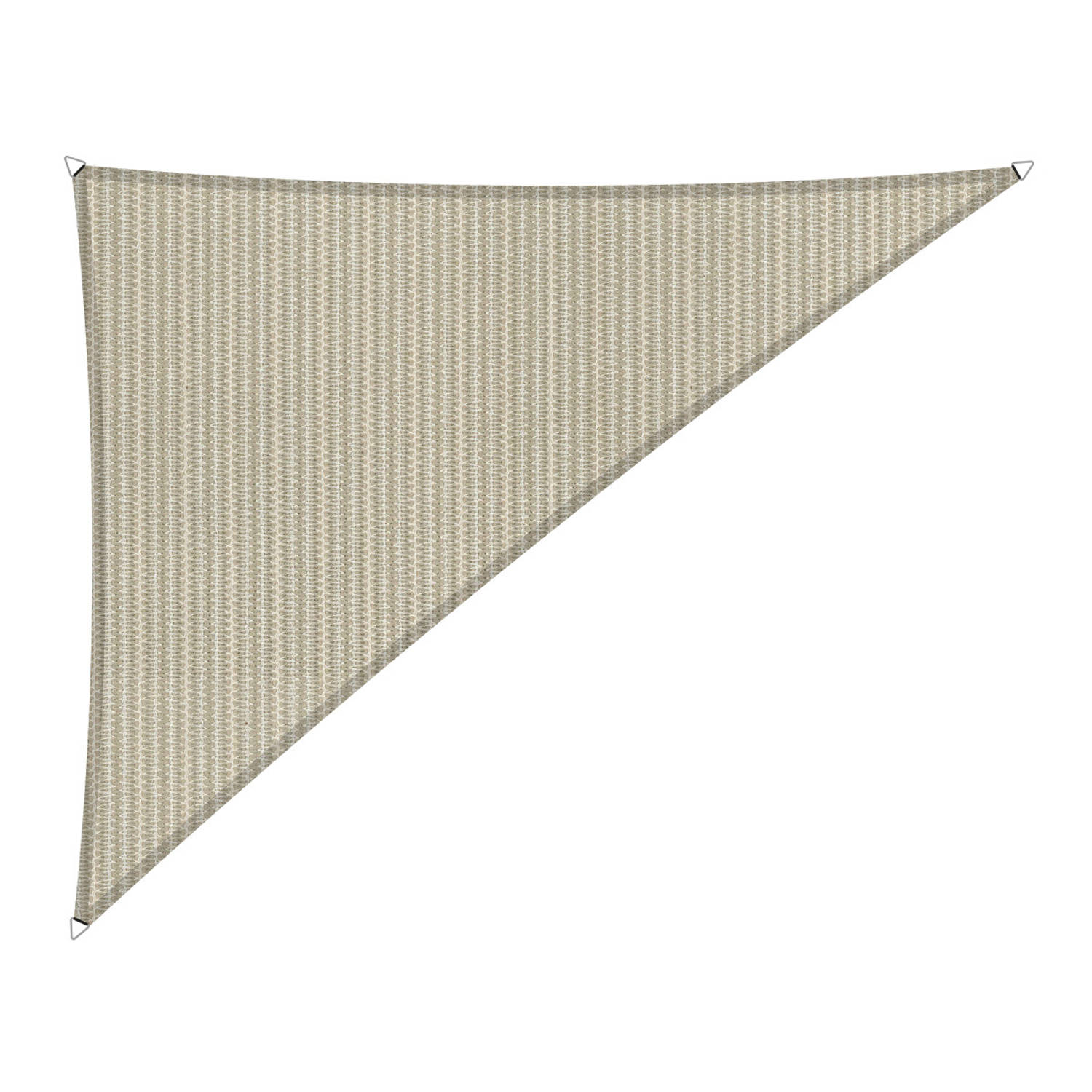 Compleet Pakket: Shadow Comfort 90 Graden Driehoek 4x5x6,4m Sahara Sand Met Rvs Bevestigingsset En B
