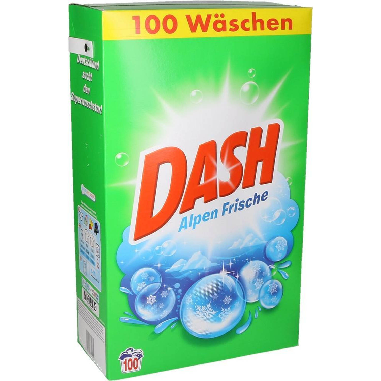 Dash Waspoeder Alpen Fris - Witte Was - 100 Wasbeurten - 6KG