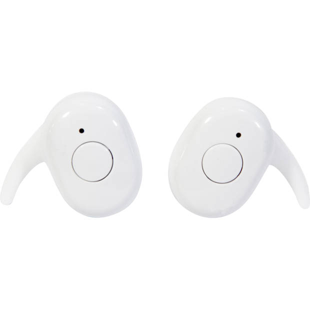 Silvergear Draadloze In Ear Sport Oordopjes Wit - Bluetooth - Met Oplaadbare Opbergcase