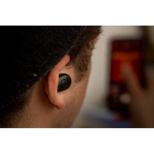 Silvergear Draadloze In Ear Sport Oordopjes Zwart - Bluetooth - Met Oplaadbare Opbergcase