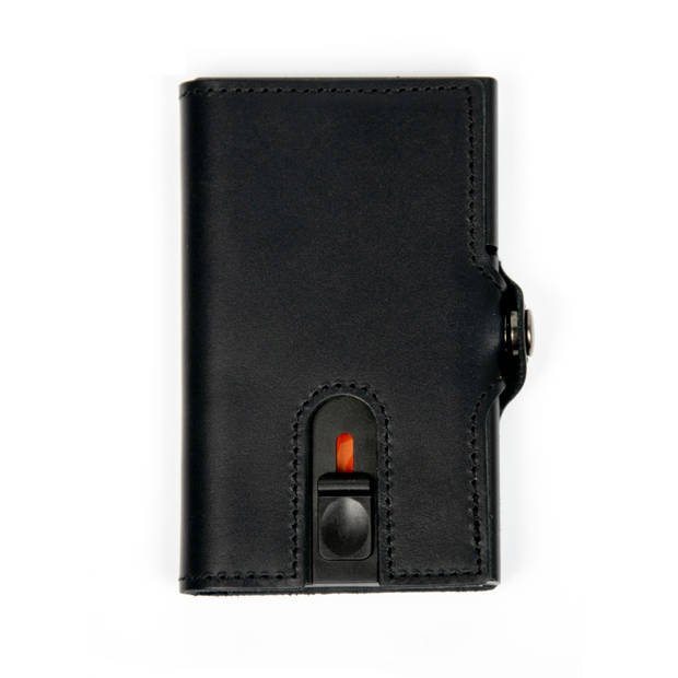 Silvergear Leder Pasjeshouder Portemonnee - Zwart - RFID Anti-skim Bescherming