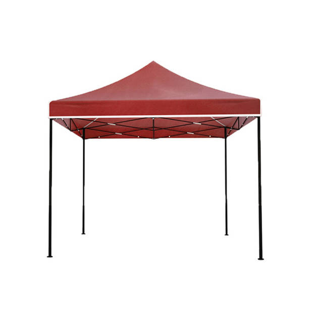 Easy up 3x3m rood luxe partytent opvouwbaar