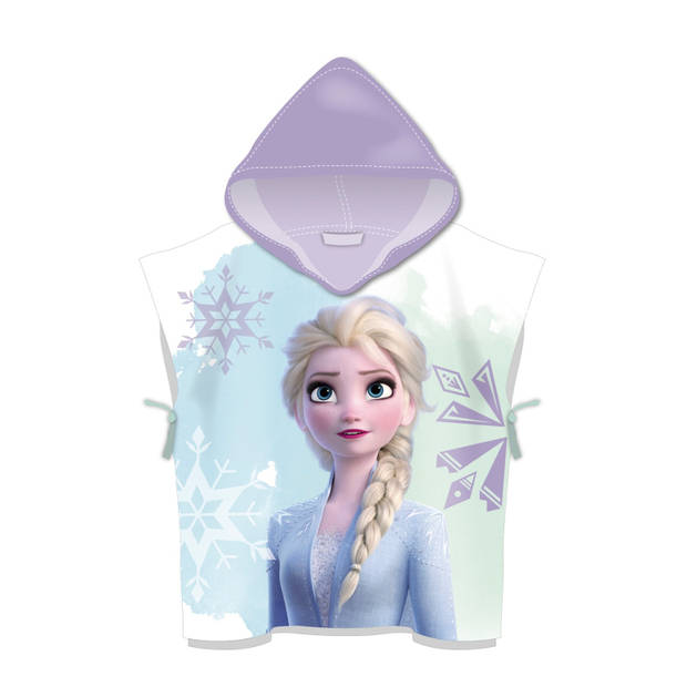Disney Frozen handdoek poncho paars 60 cm