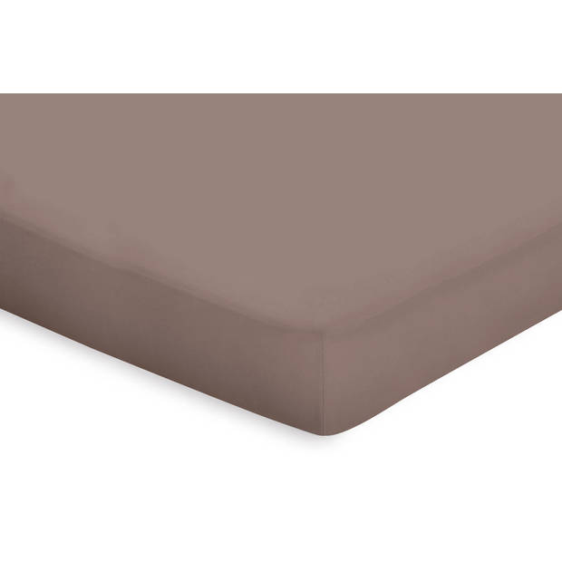 Eleganzzz Topper Hoeslaken Katoen Perkal - taupe 180x200cm