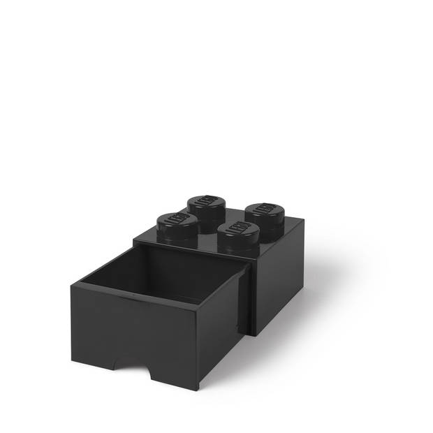 Lego - Opbergbox Bureaulade Brick 4 - Kunststof - Zwart