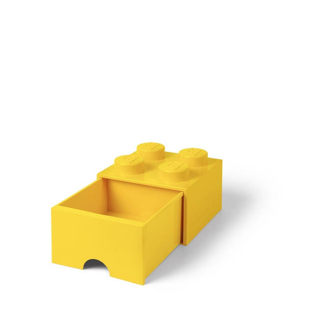 LEGO - Set van 4 - Opberglade Brick 4, Geel - LEGO
