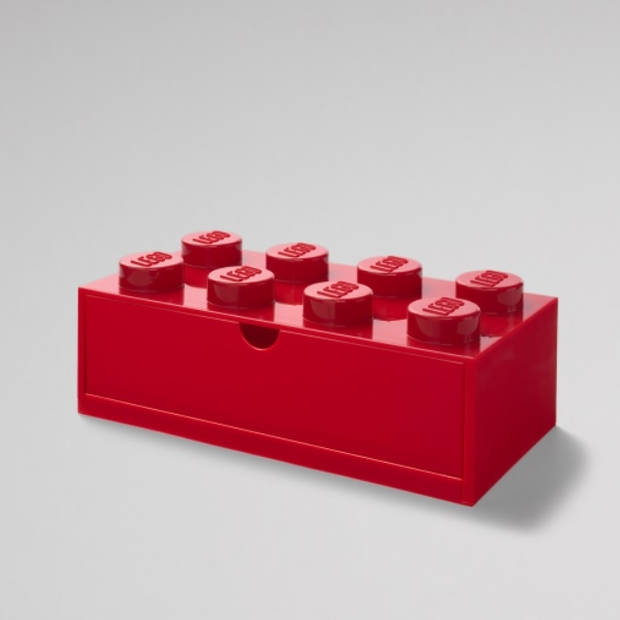 LEGO - Set van 2 - Bureaulade Brick 8, Rood - LEGO