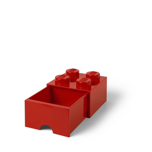 Lego - Opbergbox met Lade Brick 4 - Polypropyleen - Rood