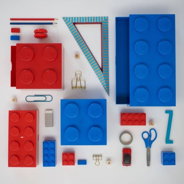 LEGO - Bureaulade Brick 4, Blauw - LEGO