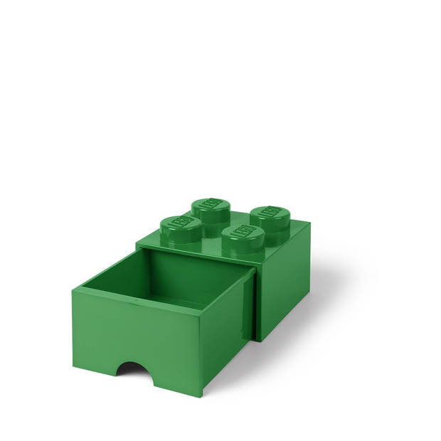 LEGO - Set van 4 - Opberglade Brick 4, Groen - LEGO