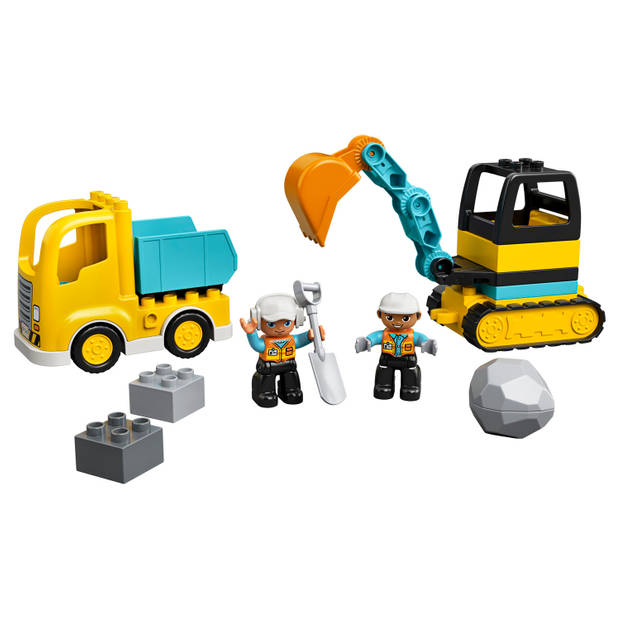 LEGO DUPLO Construction Truck & Graafmachine met rupsbanden 10931