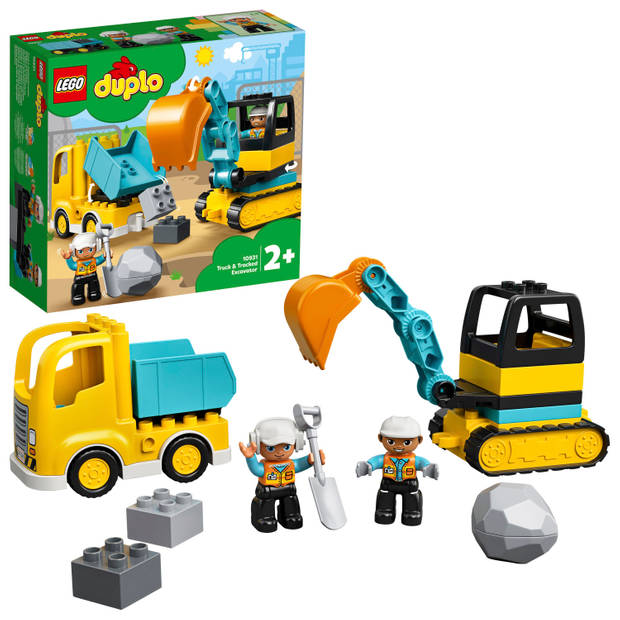 LEGO DUPLO Construction Truck & Graafmachine met rupsbanden 10931
