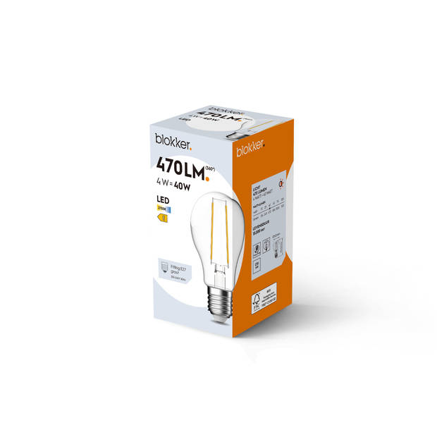Blokker LED Bulb A60 40We27 Helder