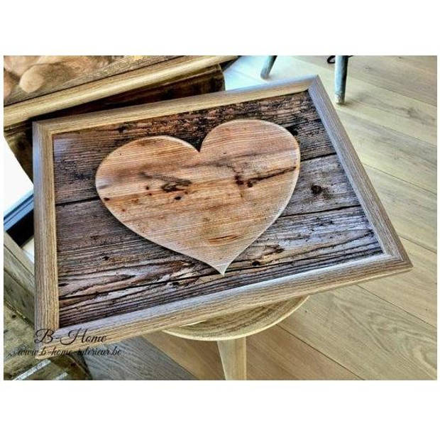 Laptray - Schootkussen houten hart