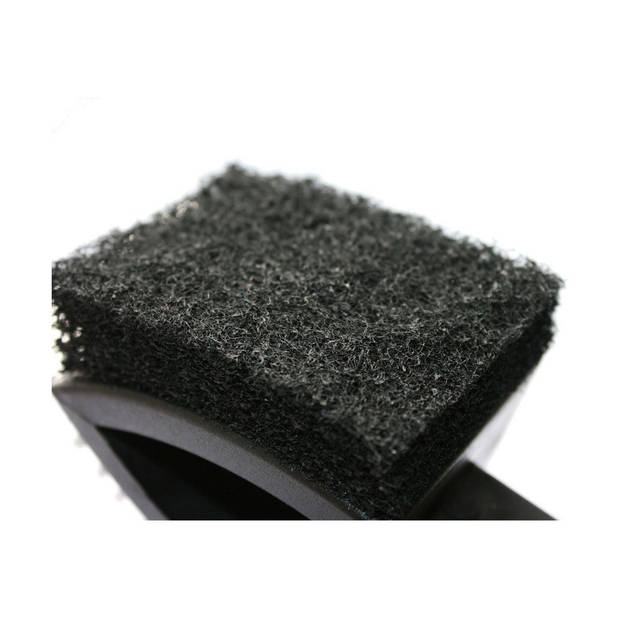 BBQ grillborstel zwart staal/kunststof 11,5 x 6 x 9,5 cm