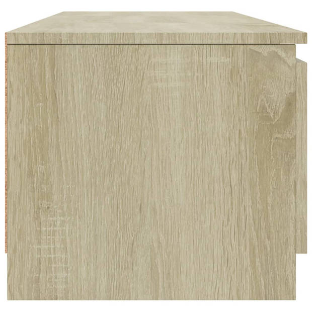 vidaXL Tv-meubel 140x40x35,5 cm bewerkt hout sonoma eikenkleurig