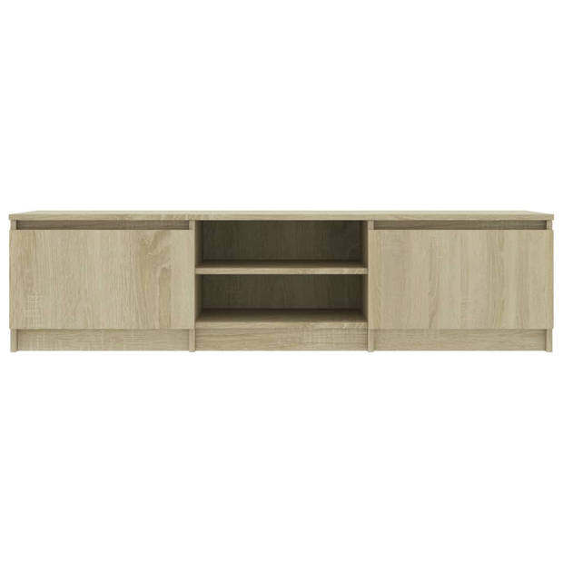 vidaXL Tv-meubel 140x40x35,5 cm bewerkt hout sonoma eikenkleurig