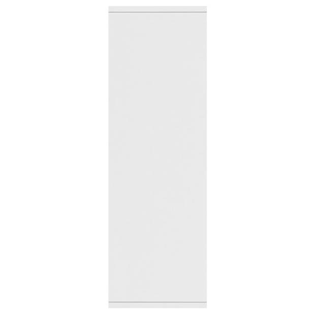vidaXL Boekenkast/dressoir 50x25x80 cm bewerkt hout wit