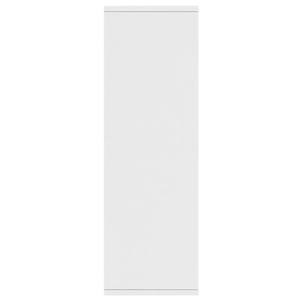 vidaXL Boekenkast/dressoir 50x25x80 cm spaanplaat wit