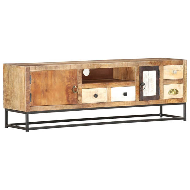 The Living Store Dressoir - Recycled hout - 120x30x40cm - Industriële stijl
