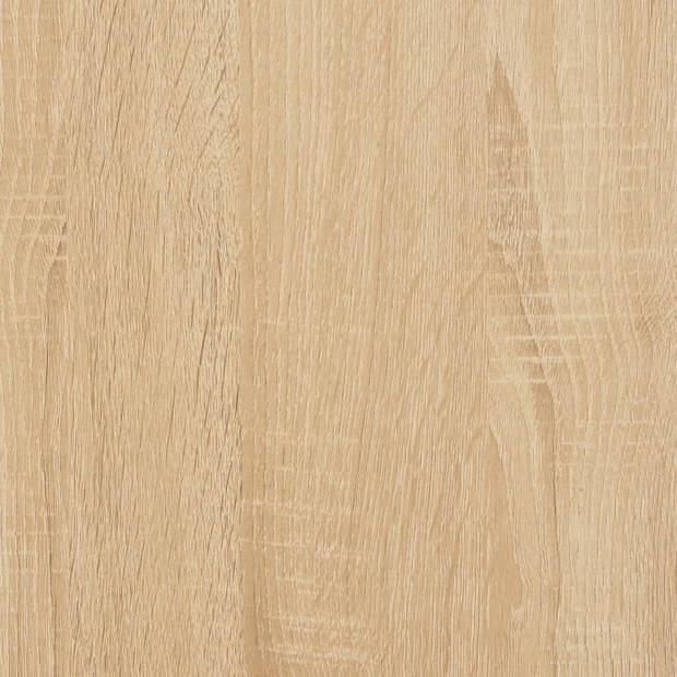 vidaXL Wandtafel 100x22,5x75 cm bewerkt hout sonoma eikenkleurig