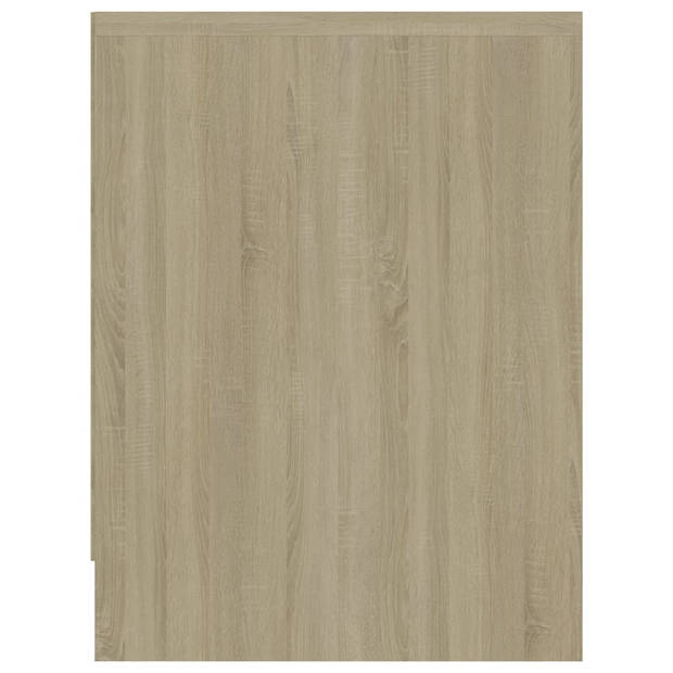 vidaXL Nachtkastje 40x30x40 cm bewerkt hout sonoma eikenkleurig