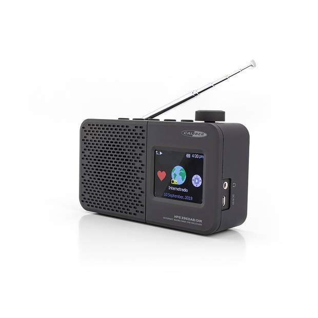 Caliber Portable internetradio met DAB+ - Zwart - (HPG336DAB-DIR)