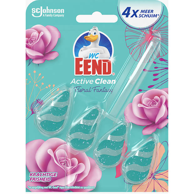 Wc-eend Toiletblok Active Clean Floral Fantasy