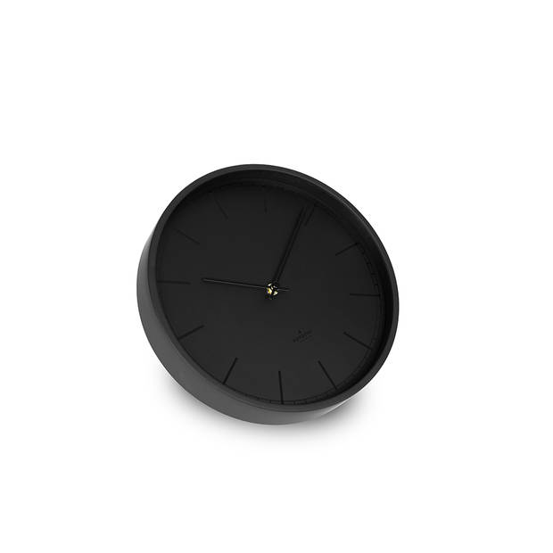 Huygens - Tone Index 25cm - Zwart - Wandklok - Stil - Quartz uurwerk