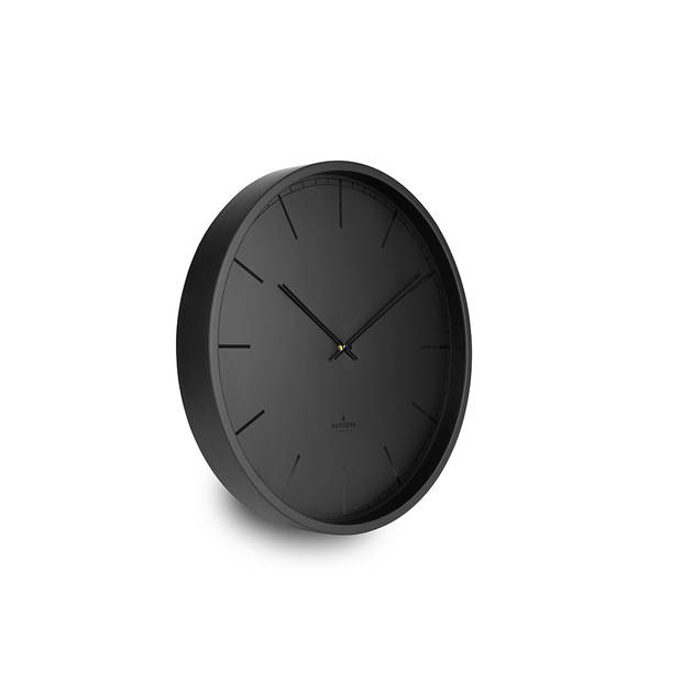 Huygens - Tone Index 45cm - Zwart - Wandklok - Stil - Quartz uurwerk