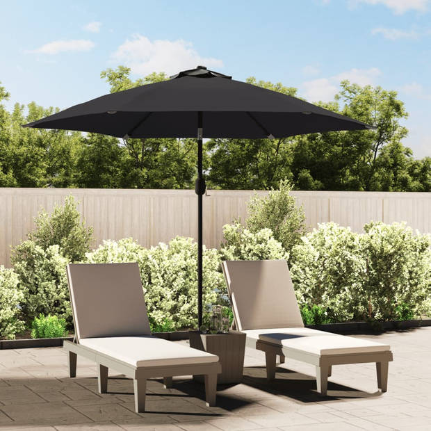 The Living Store Parasol - Zwart - 300 x 222 cm - 38 mm paaldiameter - Polyester