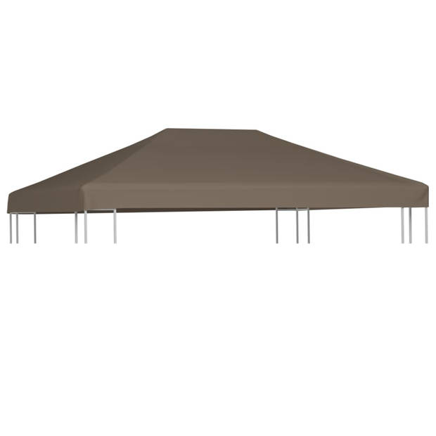 vidaXL Prieeldak 310 g/m² 3x4 m taupe