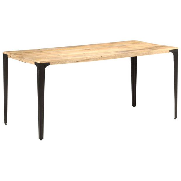 vidaXL Eettafel 160x80x76 cm massief mangohout