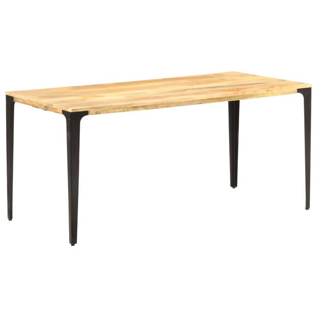 vidaXL Eettafel 160x80x76 cm massief mangohout