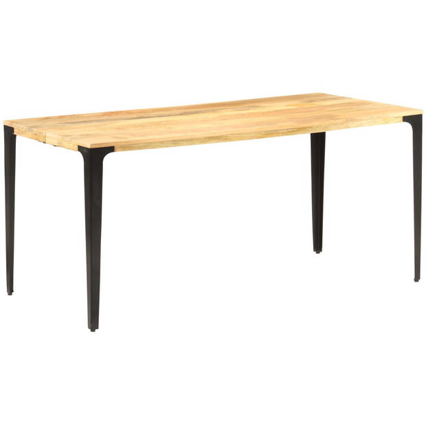 vidaXL Eettafel 160x80x76 cm massief mangohout