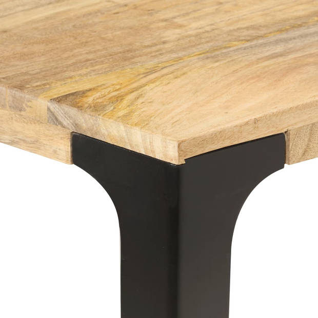 vidaXL Eettafel 160x80x76 cm massief mangohout