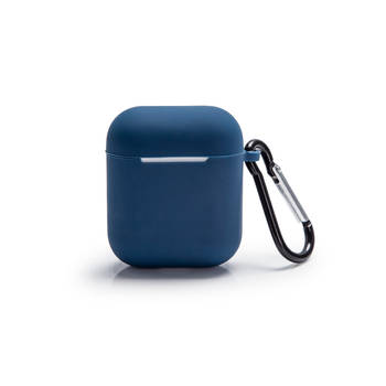 Silvergear Apple AirPods Hoesje - Blauw - Bescherming Case - Siliconen - Voor Apple AirPods en AirPods 2 3 varianten