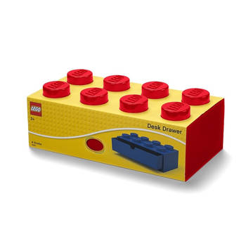 LEGO - Set van 6 - Bureaulade Brick 8, Rood - LEGO