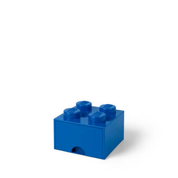 LEGO - Opberglade Brick 4, Blauw - LEGO