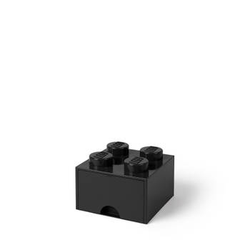 LEGO - Set van 2 - Bureaulade Brick 4, Zwart - LEGO