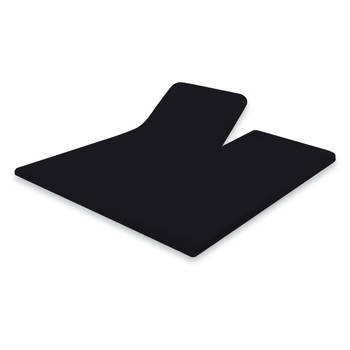 Eleganzzz Splittopper Hoeslaken Perkal Katoen - zwart 180x200cm