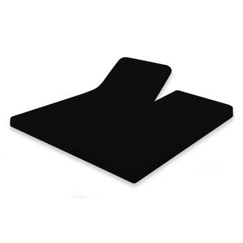 Elegance Splittopper Hoeslaken Jersey Katoen Stretch - zwart 180x200cm