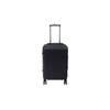 Handbagage koffer 55cm zwart 4 wielen trolley met pin slot reiskoffer