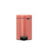 Brabantia newIcon pedaalemmer 3 liter met kunststof binnenemmer - Terracotta Pink