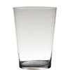 Transparante home-basics conische vaas/vazen van glas 30 x 22 cm - Vazen