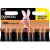 Duracell batterij Plus 100% AA, blister van 8 stuks