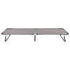 The Living Store Campingbed Opvouwbaar Grijs - 190 x 58 x 28 cm - 120 kg