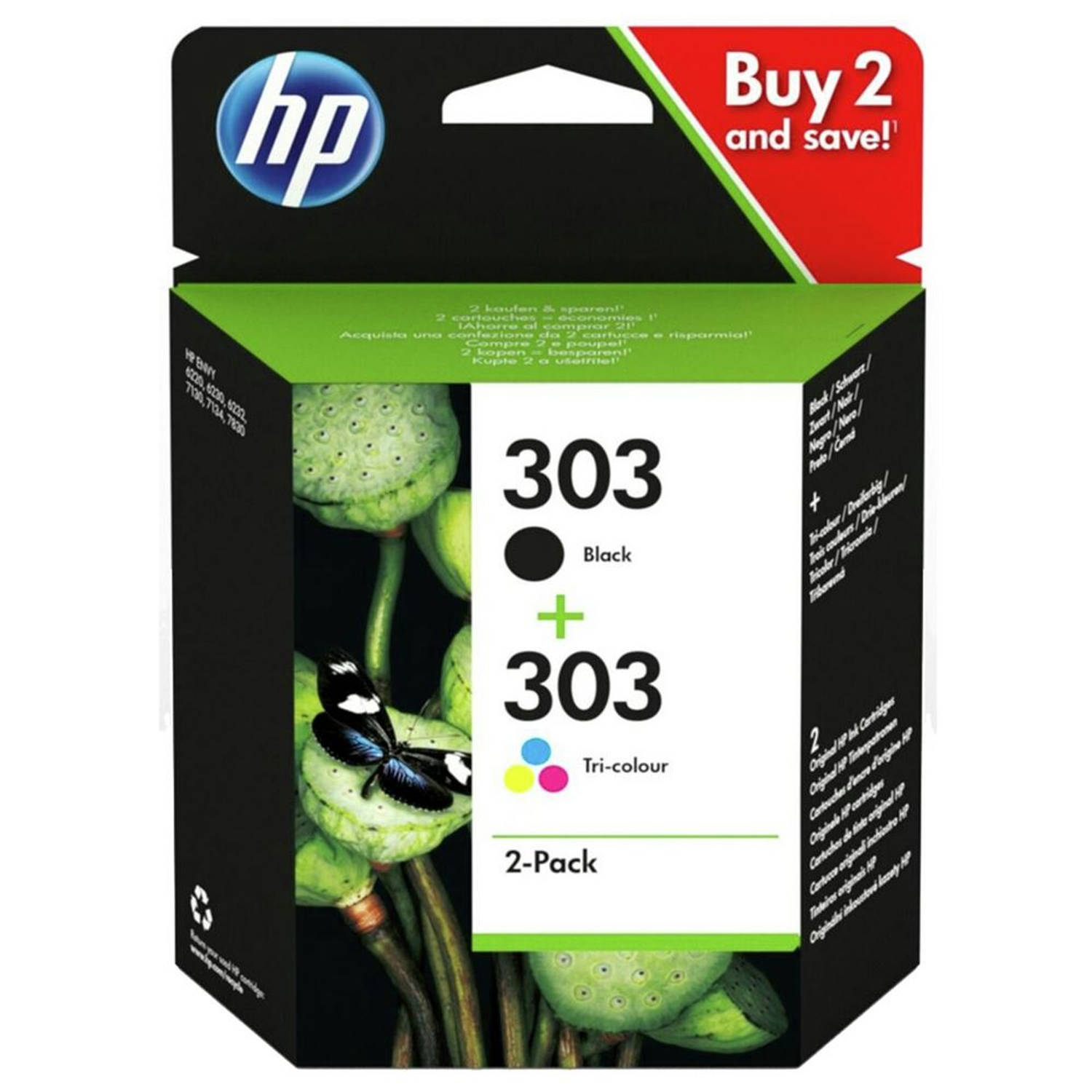 HP 303 - Inktcartridges / Zwart / Kleur / Dual-Pack